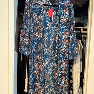 NWT Floral Paisley Kimono Cover